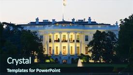  Presentation with michelle obama white house - Slide set consisting of white house at night - washington background and a wine colored foreground