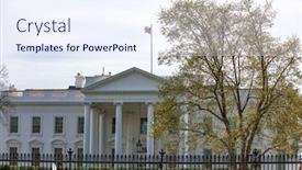  Presentation with avenue - Amazing presentation having white house in 1600 pennsylvania backdrop and a sky blue colored foreground
