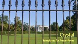  Presentation with michelle obama white house - Beautiful presentation featuring white house in washington dc backdrop and a tawny brown colored foreground