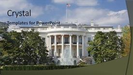  Presentation with michelle obama white house - PPT layouts consisting of white house in washington dc background and a light blue colored foreground