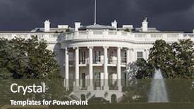  Presentation with white house - Colorful PPT layouts enhanced with blank black opened brochure booklet backdrop and a gray colored foreground