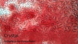  Presentation with cell membrane - PPT theme consisting of white human blood cell background and a red colored foreground