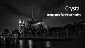  Presentation with notre dame paris france - Amazing presentation theme having white ile de la cite backdrop and a  colored foreground