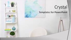  Presentation with furniture - Audience pleasing PPT layouts consisting of white interior with modern furniture backdrop and a light gray colored foreground