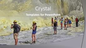  Presentation with volcano - 