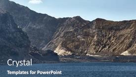  Presentation with new zealand - Slide deck featuring white-island-volcano-in-new and a ocean colored foreground