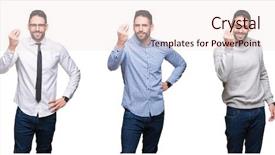  Presentation with collage - Slide deck having white isolated background doing italian background and a  colored foreground