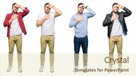  Presentation with flu virus - Colorful presentation theme enhanced with white isolated background touching forehead backdrop and a soft green colored foreground