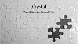  Presentation with jigsaw - PPT layouts having white jigsaw puzzle with missing background and a light gray colored foreground