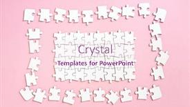  Presentation with puzzle pieces - Beautiful slide deck featuring white-jigsaw-puzzle-with-unconnected backdrop and a lemonade colored foreground