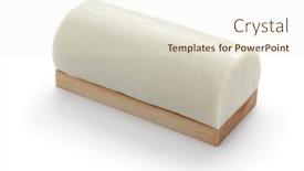  Presentation with japanese - Cool new PPT theme with surimi food product - white kamaboko japanese fish cake backdrop and a lemonade colored foreground