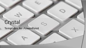  Presentation with keys - PPT layouts with white keys of computer keyboard background and a light gray colored foreground