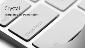  Presentation with computer keyboard and mouse - Audience pleasing PPT layouts consisting of white keys of computer keyboard backdrop and a  colored foreground