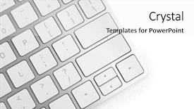  Presentation with computer keyboard and mouse - Slides having white keys of computer keyboard background and a  colored foreground