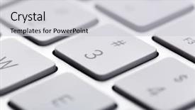  Presentation with keys - Amazing presentation having white keys of computer keyboard backdrop and a  colored foreground