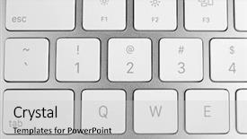  Presentation with computer keyboard and mouse - Amazing theme having white keys of computer keyboard backdrop and a  colored foreground