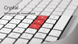  Presentation with life insurance concept white - PPT theme consisting of white keys of computer keyboard background and a  colored foreground