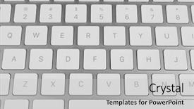  Presentation with computer keyboard and mouse - Cool new presentation with white keys of computer keyboard backdrop and a  colored foreground