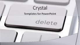  Presentation with computer keyboard and mouse - Beautiful presentation theme featuring white keys of computer keyboard backdrop and a  colored foreground