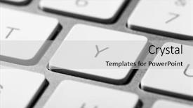  Presentation with computer keyboard and mouse - Theme enhanced with white keys of computer keyboard background and a  colored foreground