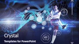  Presentation with abstract red - Cool new slide set with white kicking against abstract backdrop and a navy blue colored foreground