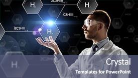  Presentation with chemical safety - Slides enhanced with white lab coat and safety background and a ocean colored foreground