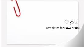  Presentation with path - Theme consisting of white label with red paperclip background and a white colored foreground