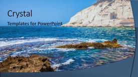  Presentation with israel - Presentation design consisting of white limestone on the border background and a light blue colored foreground