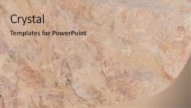  Presentation with marble tile texture stone wall - Cool new presentation design with details of sand stone texture backdrop and a coral colored foreground