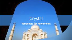  Presentation with agra - Cool new presentation theme with white-marble-taj-mahal backdrop and a teal colored foreground