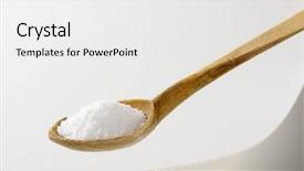  Presentation with salt - Audience pleasing PPT layouts consisting of white marron - whit of coarse grained salt backdrop and a white colored foreground