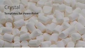  Presentation with cotton candy - Theme enhanced with white-marshmallow-in-stack-cotton background and a light gray colored foreground