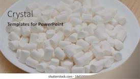  Presentation with cotton candy - Cool new PPT layouts with white-marshmallow-in-stack-cotton backdrop and a light gray colored foreground