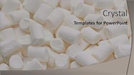  Presentation with cotton candy - PPT layouts having white-marshmallow-in-stack-cotton background and a light gray colored foreground