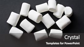  Presentation with cocktail black and white - Presentation theme with spongy - white marshmallows on black background background and a dark gray colored foreground