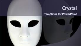  Presentation with reflection - Presentation theme with white mask with reflection background and a wine colored foreground