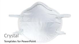  Presentation with medical face mask - Theme featuring white-medical-mask-or-face background and a white colored foreground