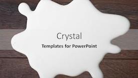  Presentation with white milk - Colorful slide set enhanced with white milk drop on wooden backdrop and a white colored foreground