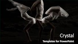  Presentation with surreal - PPT theme consisting of white mini dress surreal background and a black colored foreground