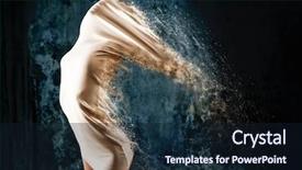  Presentation with surreal - Audience pleasing slide deck consisting of white mini dress surreal backdrop and a wine colored foreground