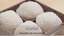  Presentation with chinese traditional - Slide deck enhanced with white-mochi-traditional-chinese-dessert background and a coral colored foreground