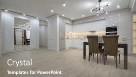  Presentation with renovation - Presentation theme consisting of white-modern-new-well-designed background and a gray colored foreground