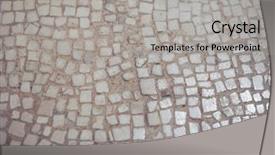  Presentation with mosaic - PPT theme featuring white mosaic tiles texture useful background and a light gray colored foreground