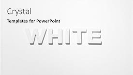  Presentation with white letters - Presentation design featuring white-moulded-letters-on-white background and a white colored foreground