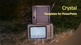  Presentation with signal - PPT layouts featuring white noise and nothing background and a wine colored foreground