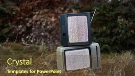  Presentation with noise - Amazing presentation theme having white-noise-and-nothing backdrop and a tawny brown colored foreground