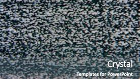  Presentation with noise - Cool new PPT theme with white noise on the tv backdrop and a ocean colored foreground