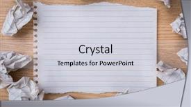  Presentation with note book - PPT theme having white note book paper background and a lemonade colored foreground