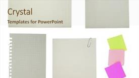  Presentation with sketch pad note book paper - Beautiful presentation featuring white notebook sticker page - note paper backdrop and a  colored foreground