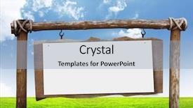  Presentation with blue aged wood sign - PPT theme with white notebook sticker page - paper on wood signs background and a  colored foreground